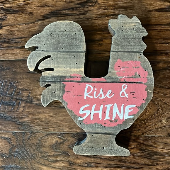 NWT!! Hobby Lobby home decor, wooden rooster and pig - Picture 4 of 7
